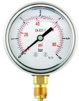 Radial pressure gauge diameter 63 Type MIRG63